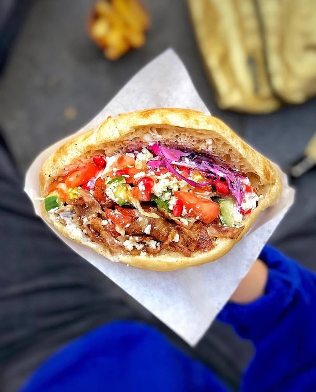 250 Sachets en papier à deux ouvertures pour kebab/burger – Image 2