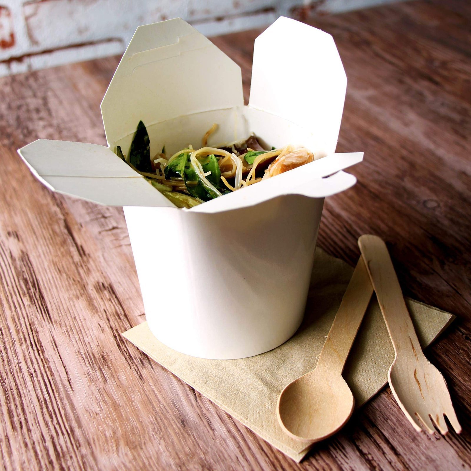 Pot a Pâtes carton blanc - 50 unites – Image 2