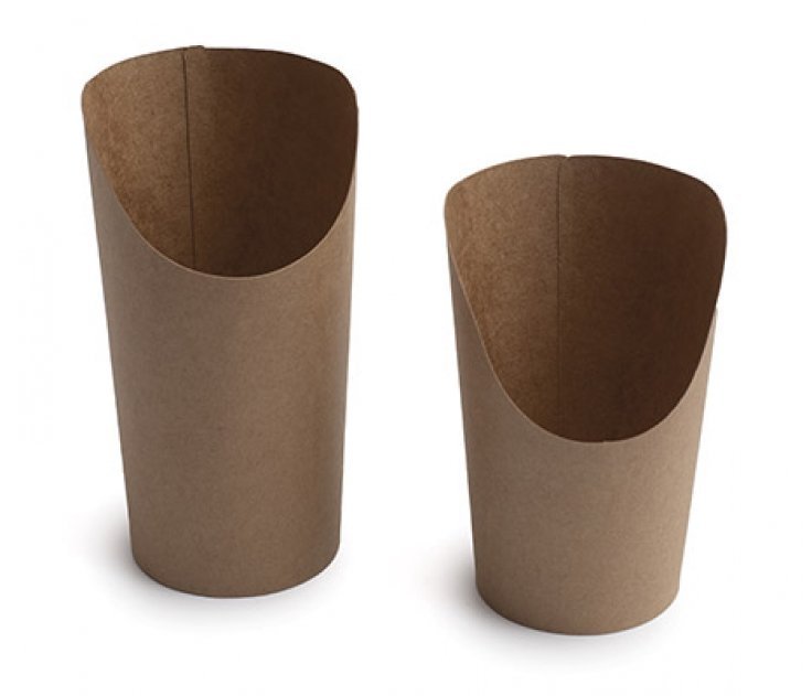 Gobelet à Frites ouvert en Kraft Biodegradable 12oz/350ml - par 50 unites – Image 4
