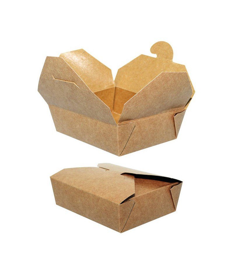 Récipient en KRAFT BIO BOX N°3 - 100 unites