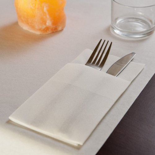 Serviette Kangourou Blanche Punta Punta - 40x40cm – Image 3