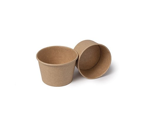 Pot à glace en carton kraft 4oz/120ml - 50 unites